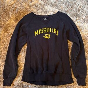 Champion Women's Black and Yellow Missouri Sweater